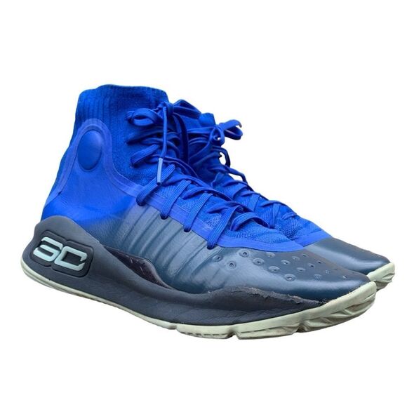 Under Armour Steph Curry 4 ‘More Fun’ Royal Blue Sneakers EU 40 Youth size 7 - Picture 1 of 13